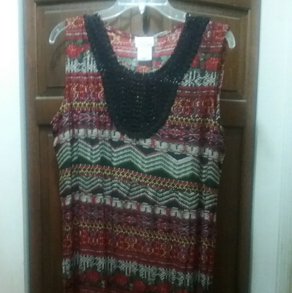 💕Aztec Print maxi dress